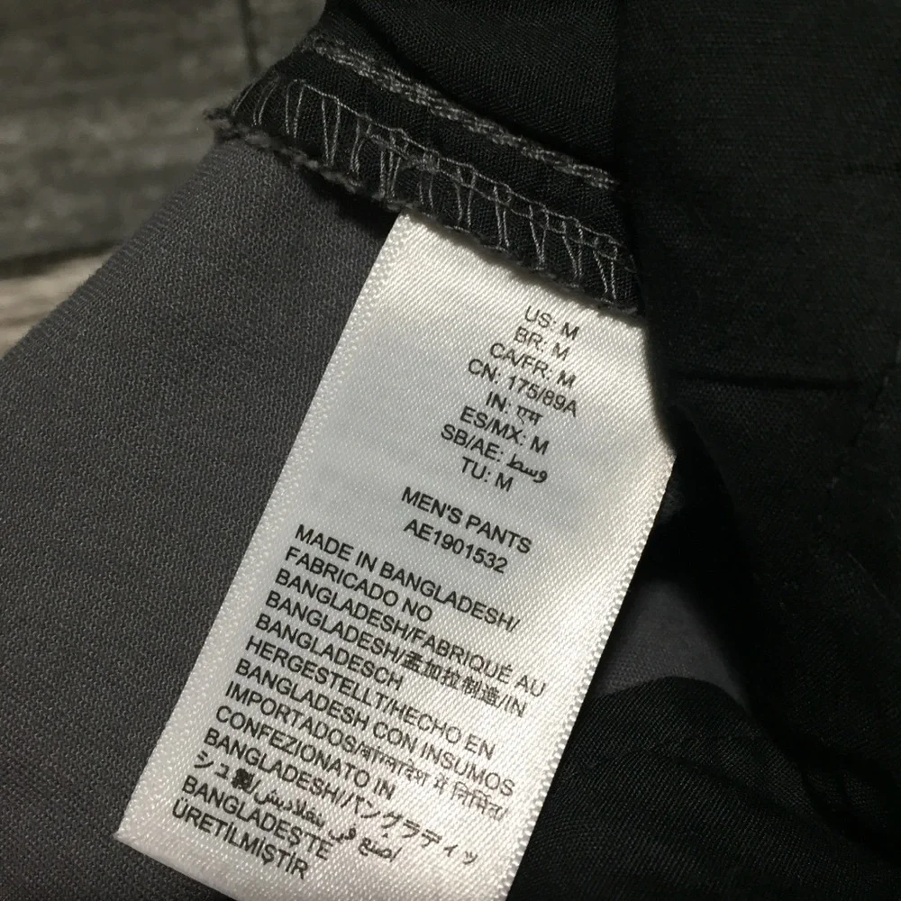 Amazon Essentials Slim Fit Chino Joggers Men’s M Gray (Inseam 28) Drawstring
